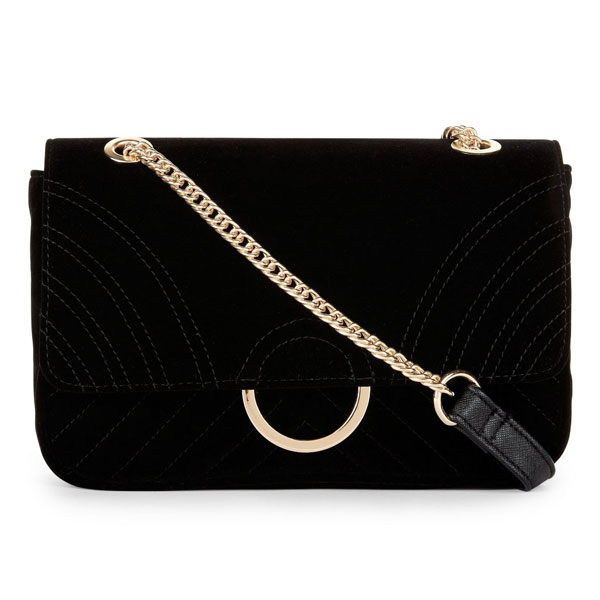 perfect-party-fashion-black-velvet-chain-shoulder-bag