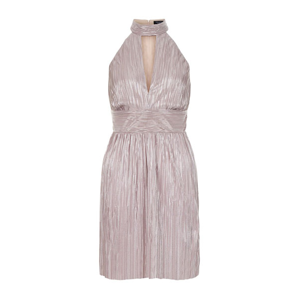 perfect-party-fashion-petite-shell-pink-metallic-pleated-choker-dress